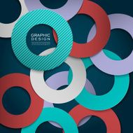 colorful circle layout design for poster