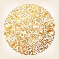 Ornamental Gold Circle Pattern