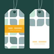 Vector abstract gray yellow rounded squares vertical stripe frame pattern