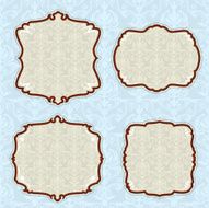 ornate banner card