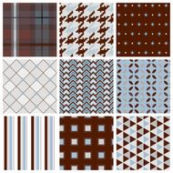Seamless fabric wallpaper pattern in brown