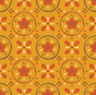 Seamless hand drawn floral pattern N5