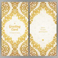 Vintage ornate cards in oriental style N12