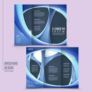 abstract futuristic design for tri-fold brochure