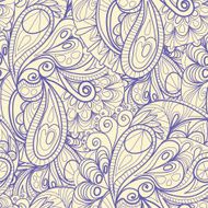 Hand-Drawn Abstract Seamless Pattern