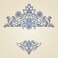 Vector vintage pattern in Eastern style