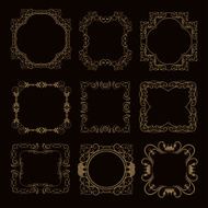 Vector decorative frame N7