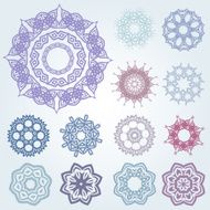 Set of arabic and ancient patterns