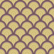 Retro style seamless arcs pattern