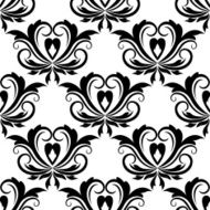 Retro seamless pattern with flourishes