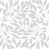 Leaf floral abstract seamless vector background