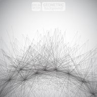 Network technology communication background geometric N2