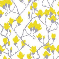 Seamless pattern with apple flowers