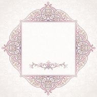 Filigree vector frame in Eastern style N3