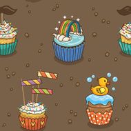 Cute cupcake pattern N4