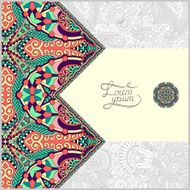 unusual floral ornamental template with place for your text