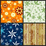 Seamless Flower Backgrounds