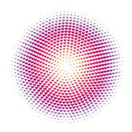 abstract halftone heart dots pattern background