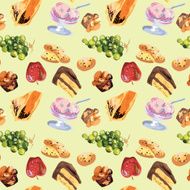 Seamless Dessert Pattern
