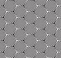 Seamless Op Art Hexagon Spiral Pattern Texture Wallpaper