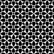 Seamless pattern with silhouettes lotus flowers N2