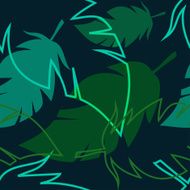 pattern with palm leaves