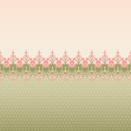 Floral oriental border