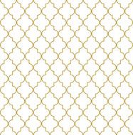 Seamless golden oriental grille