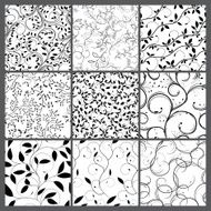Set of abstract seamless patterns N29