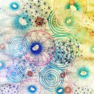 texture of abstract dandelions