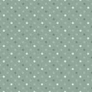 Seamless polka dot pattern in cold green gamut Vector illustrat