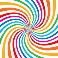 Colorful Bright Rainbow Spiral Background