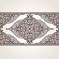 Vector seamless border in Eastern style N19
