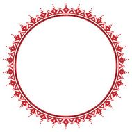 Traditional Slavic round embroidery N10