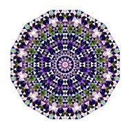 Triangular Ornamental Round Lace