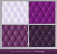 Vector abstract upholstery background Purple color set