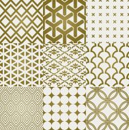 seamless gold geometric pattern N3
