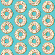 Sprinkle Donut Seamless Pattern