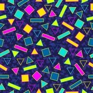 Retro 80s seamless pattern background N14