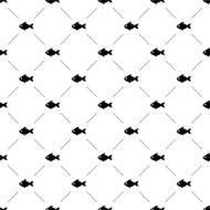 Vector seamless pattern fish N2
