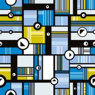 Techno style seamless pattern N2