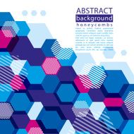 Colorful honeycomb abstract background