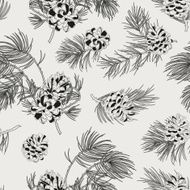 Pattern48Seamless pattern with pine cones