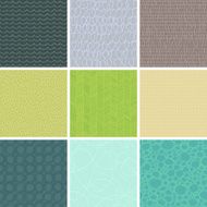 Seamless textures patterns set - EPS8