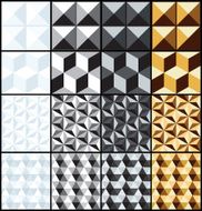 Seamless metal 3d backgrounds