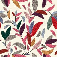 Seamless floral vector background N7