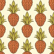 Seamless pattern with pineapples N8