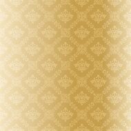 Seamless gold floral damask pattern