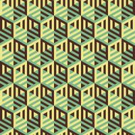 Hexagonal lines pattern Abstract 3d background