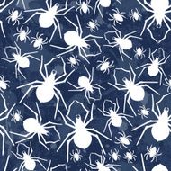 Vector spiders seamless pattern